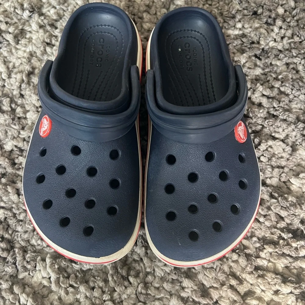 Crocs Kids Navy Clogs